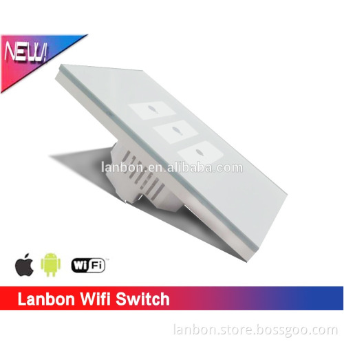 Wholesale 2016 shenzhen New Golden/Sliver no gateway WIFI switch Smart home system remote control switch beyond zigbee RF